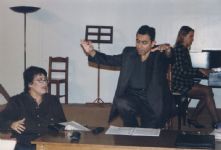 Rehearsing with Lucas Karitinos